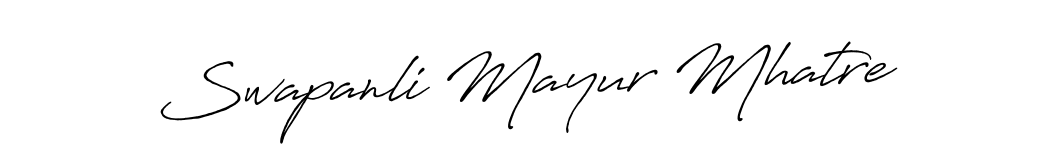if you are searching for the best signature style for your name Swapanli Mayur Mhatre. so please give up your signature search. here we have designed multiple signature styles  using Antro_Vectra_Bolder. Swapanli Mayur Mhatre signature style 7 images and pictures png