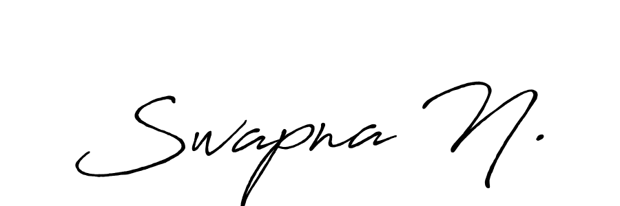 Swapna N. stylish signature style. Best Handwritten Sign (Antro_Vectra_Bolder) for my name. Handwritten Signature Collection Ideas for my name Swapna N.. Swapna N. signature style 7 images and pictures png