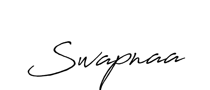 Make a beautiful signature design for name Swapnaa. With this signature (Antro_Vectra_Bolder) style, you can create a handwritten signature for free. Swapnaa signature style 7 images and pictures png