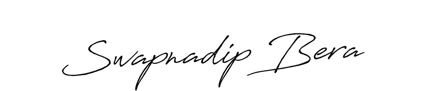 Swapnadip Bera stylish signature style. Best Handwritten Sign (Antro_Vectra_Bolder) for my name. Handwritten Signature Collection Ideas for my name Swapnadip Bera. Swapnadip Bera signature style 7 images and pictures png