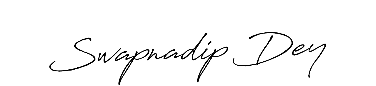 How to make Swapnadip Dey name signature. Use Antro_Vectra_Bolder style for creating short signs online. This is the latest handwritten sign. Swapnadip Dey signature style 7 images and pictures png