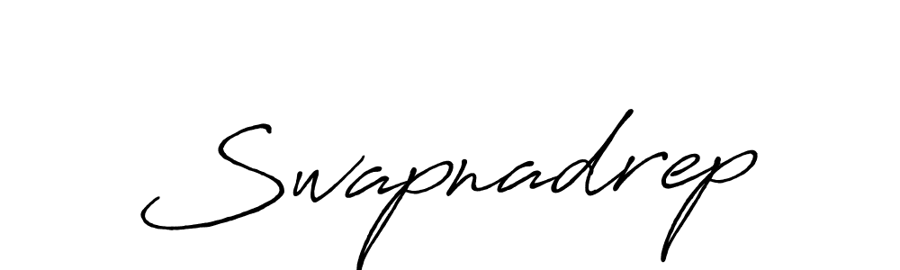 Create a beautiful signature design for name Swapnadrep. With this signature (Antro_Vectra_Bolder) fonts, you can make a handwritten signature for free. Swapnadrep signature style 7 images and pictures png