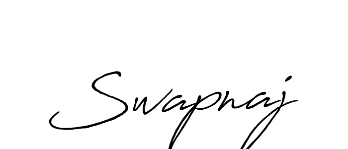 How to make Swapnaj name signature. Use Antro_Vectra_Bolder style for creating short signs online. This is the latest handwritten sign. Swapnaj signature style 7 images and pictures png