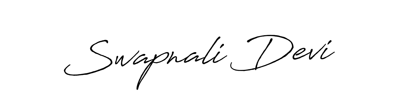 Make a beautiful signature design for name Swapnali Devi. With this signature (Antro_Vectra_Bolder) style, you can create a handwritten signature for free. Swapnali Devi signature style 7 images and pictures png