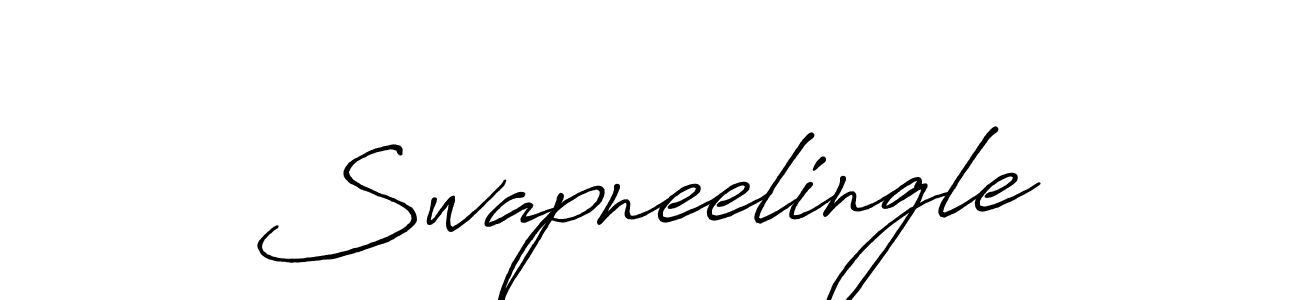 Similarly Antro_Vectra_Bolder is the best handwritten signature design. Signature creator online .You can use it as an online autograph creator for name Swapneelingle. Swapneelingle signature style 7 images and pictures png