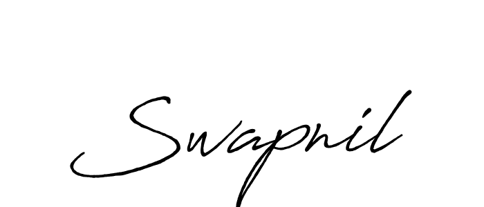 Create a beautiful signature design for name Swapnil. With this signature (Antro_Vectra_Bolder) fonts, you can make a handwritten signature for free. Swapnil signature style 7 images and pictures png