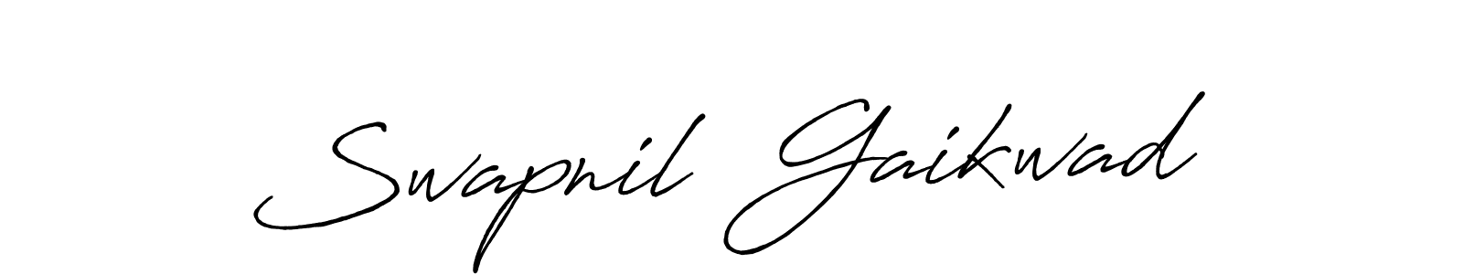 Swapnil  Gaikwad stylish signature style. Best Handwritten Sign (Antro_Vectra_Bolder) for my name. Handwritten Signature Collection Ideas for my name Swapnil  Gaikwad. Swapnil  Gaikwad signature style 7 images and pictures png