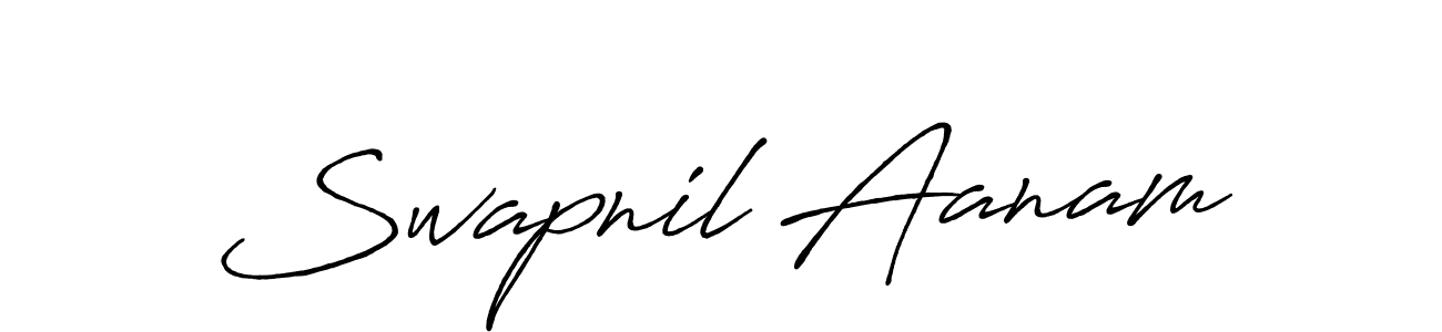 Here are the top 10 professional signature styles for the name Swapnil Aanam. These are the best autograph styles you can use for your name. Swapnil Aanam signature style 7 images and pictures png