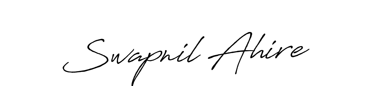 How to make Swapnil Ahire signature? Antro_Vectra_Bolder is a professional autograph style. Create handwritten signature for Swapnil Ahire name. Swapnil Ahire signature style 7 images and pictures png