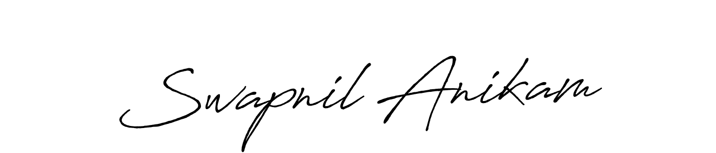 Design your own signature with our free online signature maker. With this signature software, you can create a handwritten (Antro_Vectra_Bolder) signature for name Swapnil Anikam. Swapnil Anikam signature style 7 images and pictures png