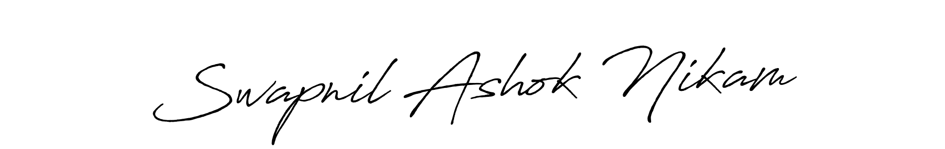 You should practise on your own different ways (Antro_Vectra_Bolder) to write your name (Swapnil Ashok Nikam) in signature. don't let someone else do it for you. Swapnil Ashok Nikam signature style 7 images and pictures png