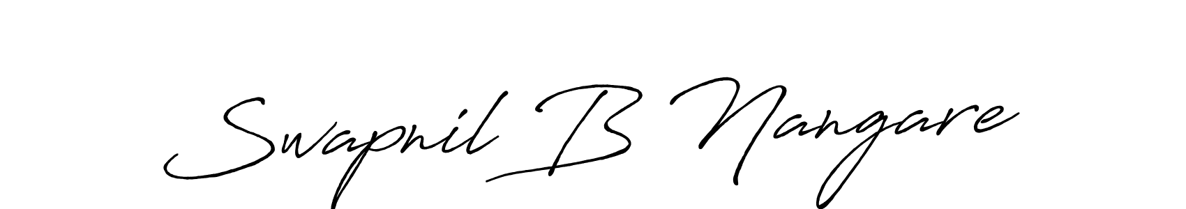 if you are searching for the best signature style for your name Swapnil B Nangare. so please give up your signature search. here we have designed multiple signature styles  using Antro_Vectra_Bolder. Swapnil B Nangare signature style 7 images and pictures png