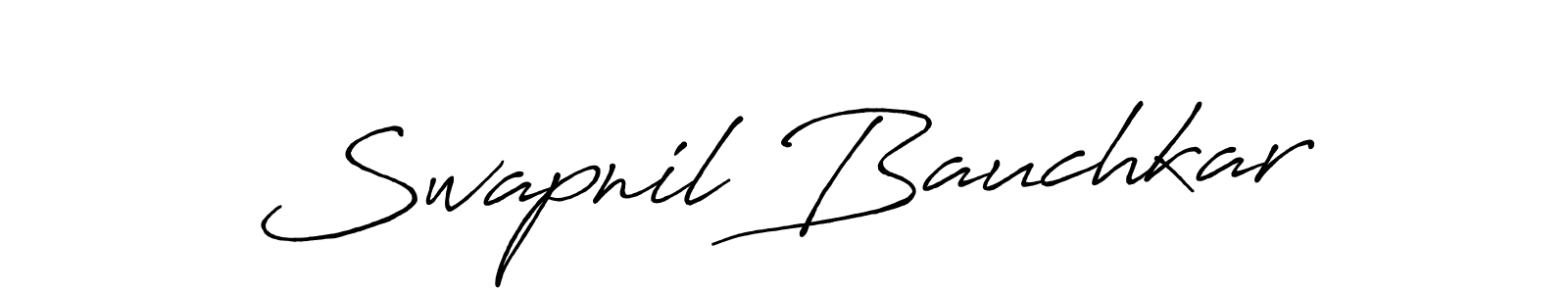 Make a short Swapnil Bauchkar signature style. Manage your documents anywhere anytime using Antro_Vectra_Bolder. Create and add eSignatures, submit forms, share and send files easily. Swapnil Bauchkar signature style 7 images and pictures png