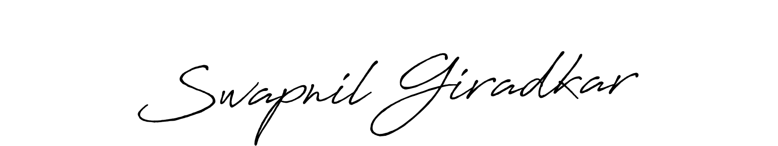 Also You can easily find your signature by using the search form. We will create Swapnil Giradkar name handwritten signature images for you free of cost using Antro_Vectra_Bolder sign style. Swapnil Giradkar signature style 7 images and pictures png