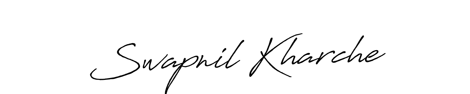 Use a signature maker to create a handwritten signature online. With this signature software, you can design (Antro_Vectra_Bolder) your own signature for name Swapnil Kharche. Swapnil Kharche signature style 7 images and pictures png