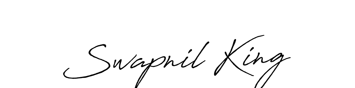 Design your own signature with our free online signature maker. With this signature software, you can create a handwritten (Antro_Vectra_Bolder) signature for name Swapnil King. Swapnil King signature style 7 images and pictures png