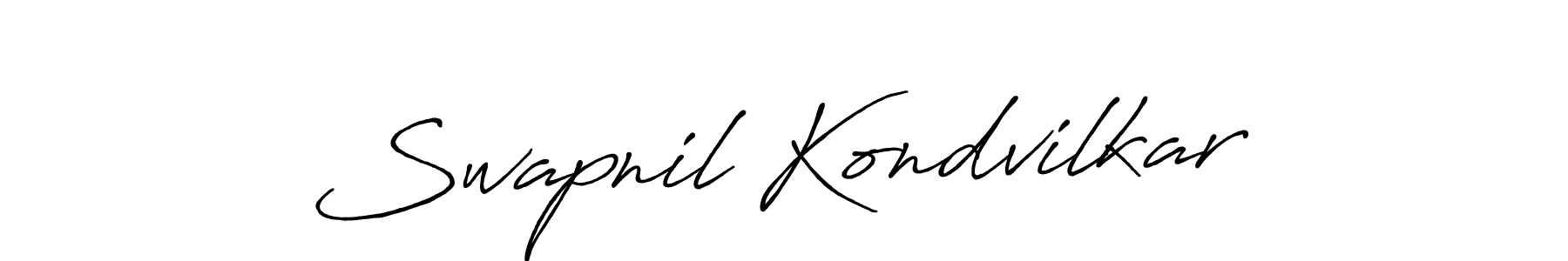 Swapnil Kondvilkar stylish signature style. Best Handwritten Sign (Antro_Vectra_Bolder) for my name. Handwritten Signature Collection Ideas for my name Swapnil Kondvilkar. Swapnil Kondvilkar signature style 7 images and pictures png