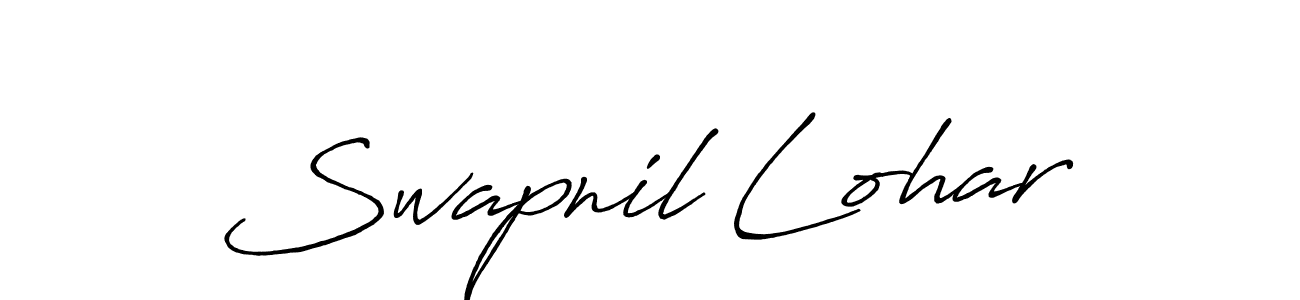 Design your own signature with our free online signature maker. With this signature software, you can create a handwritten (Antro_Vectra_Bolder) signature for name Swapnil Lohar. Swapnil Lohar signature style 7 images and pictures png