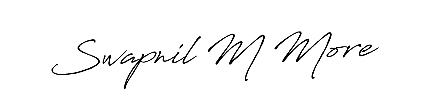 Check out images of Autograph of Swapnil M More name. Actor Swapnil M More Signature Style. Antro_Vectra_Bolder is a professional sign style online. Swapnil M More signature style 7 images and pictures png