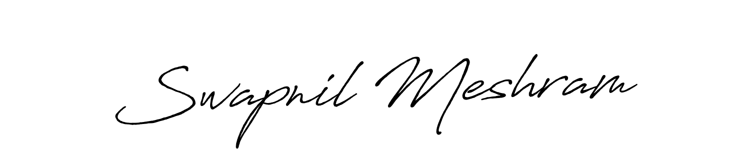 Make a beautiful signature design for name Swapnil Meshram. Use this online signature maker to create a handwritten signature for free. Swapnil Meshram signature style 7 images and pictures png