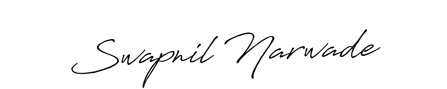 Swapnil Narwade stylish signature style. Best Handwritten Sign (Antro_Vectra_Bolder) for my name. Handwritten Signature Collection Ideas for my name Swapnil Narwade. Swapnil Narwade signature style 7 images and pictures png