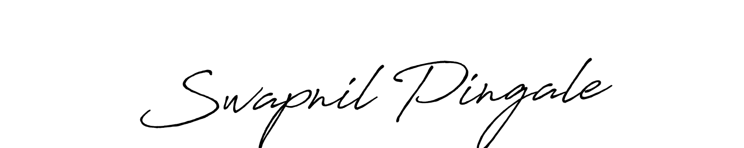 Make a beautiful signature design for name Swapnil Pingale. With this signature (Antro_Vectra_Bolder) style, you can create a handwritten signature for free. Swapnil Pingale signature style 7 images and pictures png