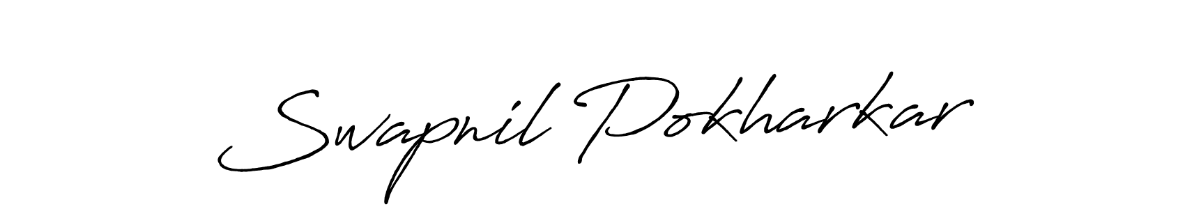 Swapnil Pokharkar stylish signature style. Best Handwritten Sign (Antro_Vectra_Bolder) for my name. Handwritten Signature Collection Ideas for my name Swapnil Pokharkar. Swapnil Pokharkar signature style 7 images and pictures png