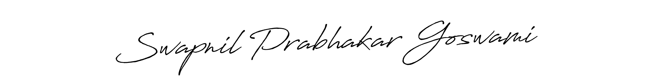 Create a beautiful signature design for name Swapnil Prabhakar Goswami. With this signature (Antro_Vectra_Bolder) fonts, you can make a handwritten signature for free. Swapnil Prabhakar Goswami signature style 7 images and pictures png