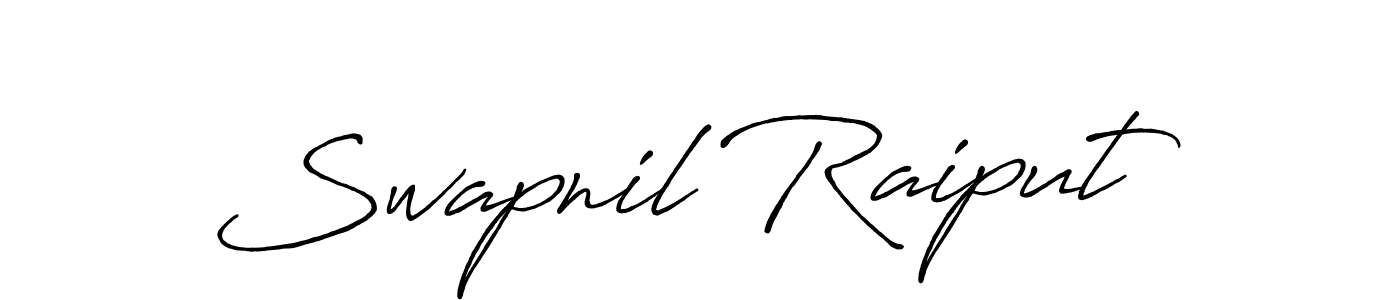 Make a beautiful signature design for name Swapnil Raiput. With this signature (Antro_Vectra_Bolder) style, you can create a handwritten signature for free. Swapnil Raiput signature style 7 images and pictures png