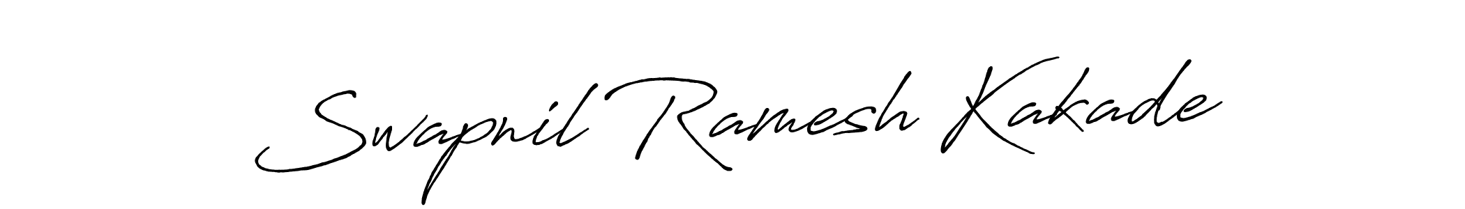 How to make Swapnil Ramesh Kakade name signature. Use Antro_Vectra_Bolder style for creating short signs online. This is the latest handwritten sign. Swapnil Ramesh Kakade signature style 7 images and pictures png