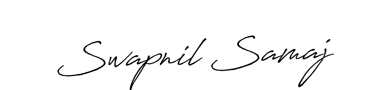 Also we have Swapnil Samaj name is the best signature style. Create professional handwritten signature collection using Antro_Vectra_Bolder autograph style. Swapnil Samaj signature style 7 images and pictures png