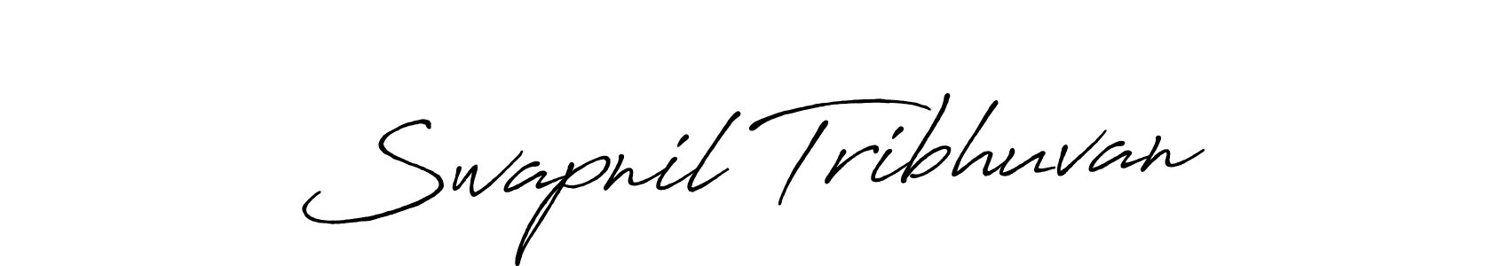 You should practise on your own different ways (Antro_Vectra_Bolder) to write your name (Swapnil Tribhuvan) in signature. don't let someone else do it for you. Swapnil Tribhuvan signature style 7 images and pictures png