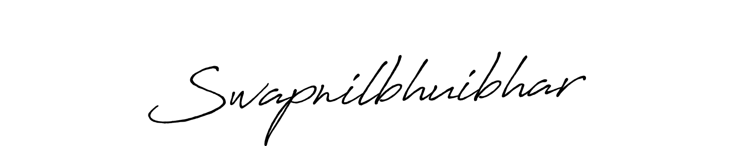 Create a beautiful signature design for name Swapnilbhuibhar. With this signature (Antro_Vectra_Bolder) fonts, you can make a handwritten signature for free. Swapnilbhuibhar signature style 7 images and pictures png