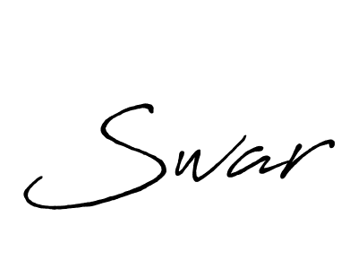 Use a signature maker to create a handwritten signature online. With this signature software, you can design (Antro_Vectra_Bolder) your own signature for name Swar. Swar signature style 7 images and pictures png