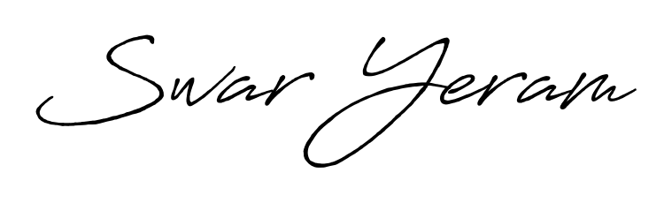 This is the best signature style for the Swar Yeram name. Also you like these signature font (Antro_Vectra_Bolder). Mix name signature. Swar Yeram signature style 7 images and pictures png