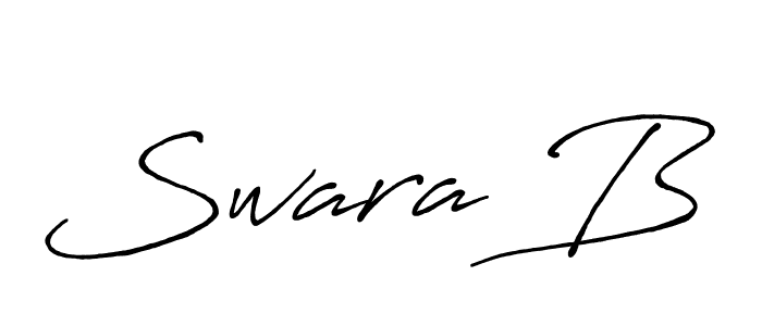 Design your own signature with our free online signature maker. With this signature software, you can create a handwritten (Antro_Vectra_Bolder) signature for name Swara B. Swara B signature style 7 images and pictures png