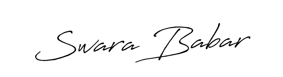 This is the best signature style for the Swara Babar name. Also you like these signature font (Antro_Vectra_Bolder). Mix name signature. Swara Babar signature style 7 images and pictures png