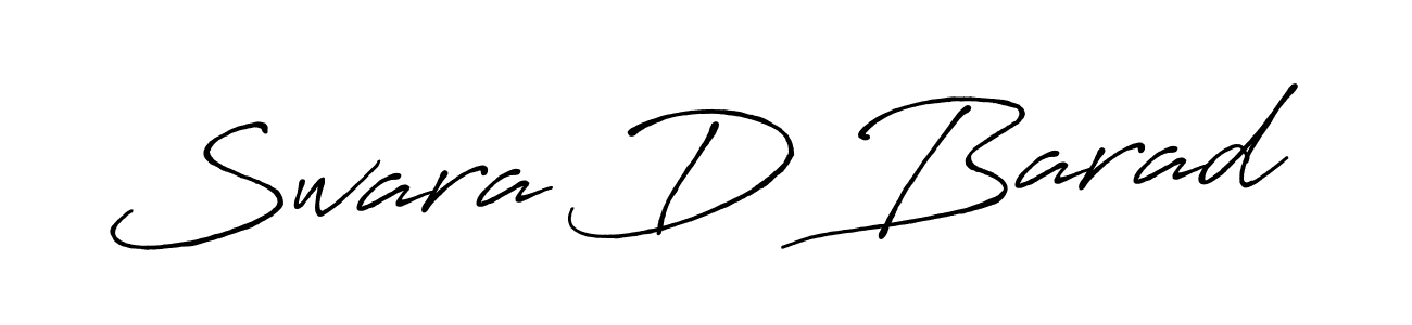 Swara D Barad stylish signature style. Best Handwritten Sign (Antro_Vectra_Bolder) for my name. Handwritten Signature Collection Ideas for my name Swara D Barad. Swara D Barad signature style 7 images and pictures png