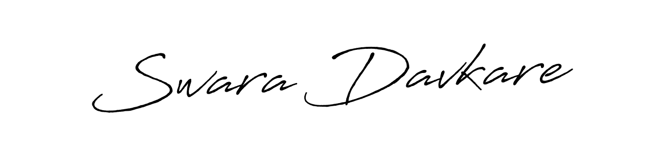 How to make Swara Davkare signature? Antro_Vectra_Bolder is a professional autograph style. Create handwritten signature for Swara Davkare name. Swara Davkare signature style 7 images and pictures png