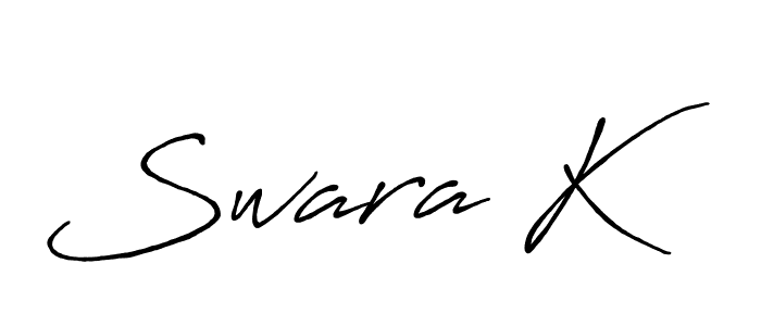 if you are searching for the best signature style for your name Swara K. so please give up your signature search. here we have designed multiple signature styles  using Antro_Vectra_Bolder. Swara K signature style 7 images and pictures png