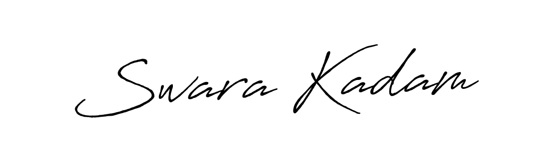 The best way (Antro_Vectra_Bolder) to make a short signature is to pick only two or three words in your name. The name Swara Kadam include a total of six letters. For converting this name. Swara Kadam signature style 7 images and pictures png