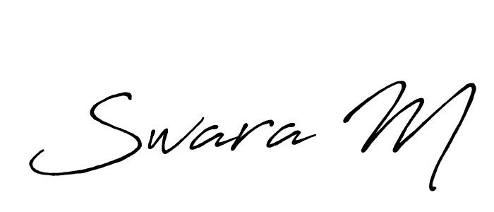 Once you've used our free online signature maker to create your best signature Antro_Vectra_Bolder style, it's time to enjoy all of the benefits that Swara M name signing documents. Swara M signature style 7 images and pictures png