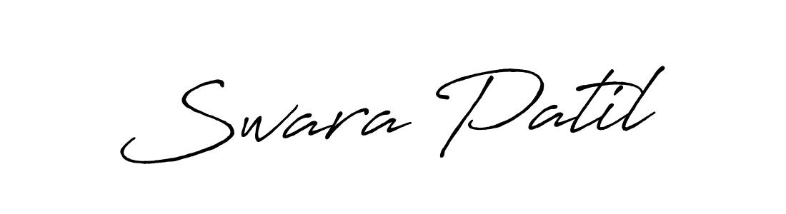 Swara Patil stylish signature style. Best Handwritten Sign (Antro_Vectra_Bolder) for my name. Handwritten Signature Collection Ideas for my name Swara Patil. Swara Patil signature style 7 images and pictures png