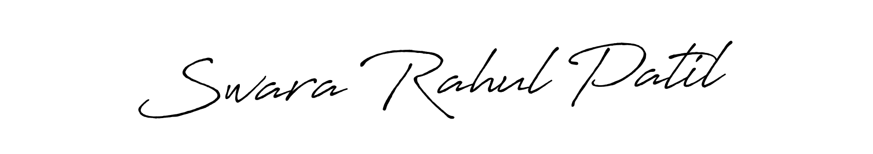 It looks lik you need a new signature style for name Swara Rahul Patil. Design unique handwritten (Antro_Vectra_Bolder) signature with our free signature maker in just a few clicks. Swara Rahul Patil signature style 7 images and pictures png