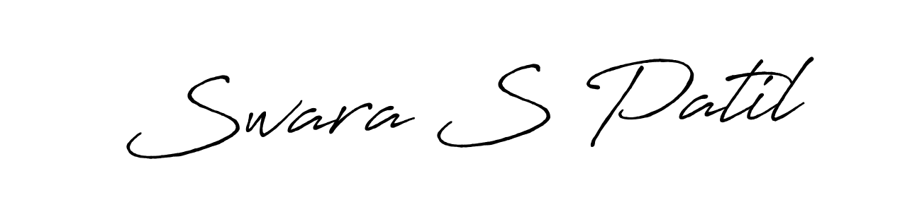 It looks lik you need a new signature style for name Swara S Patil. Design unique handwritten (Antro_Vectra_Bolder) signature with our free signature maker in just a few clicks. Swara S Patil signature style 7 images and pictures png