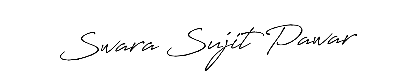 if you are searching for the best signature style for your name Swara Sujit Pawar. so please give up your signature search. here we have designed multiple signature styles  using Antro_Vectra_Bolder. Swara Sujit Pawar signature style 7 images and pictures png