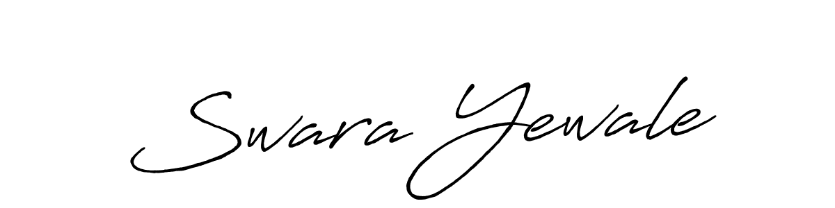 Antro_Vectra_Bolder is a professional signature style that is perfect for those who want to add a touch of class to their signature. It is also a great choice for those who want to make their signature more unique. Get Swara Yewale name to fancy signature for free. Swara Yewale signature style 7 images and pictures png