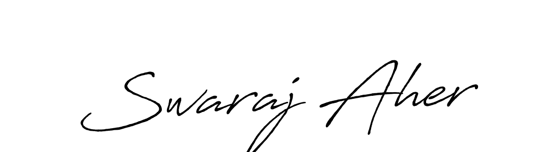 Make a beautiful signature design for name Swaraj Aher. Use this online signature maker to create a handwritten signature for free. Swaraj Aher signature style 7 images and pictures png