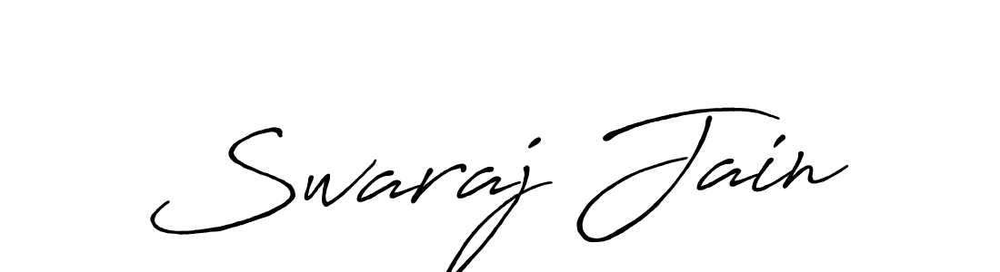 Design your own signature with our free online signature maker. With this signature software, you can create a handwritten (Antro_Vectra_Bolder) signature for name Swaraj Jain. Swaraj Jain signature style 7 images and pictures png