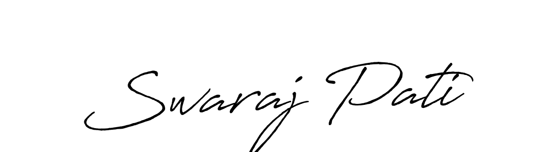 Design your own signature with our free online signature maker. With this signature software, you can create a handwritten (Antro_Vectra_Bolder) signature for name Swaraj Pati. Swaraj Pati signature style 7 images and pictures png